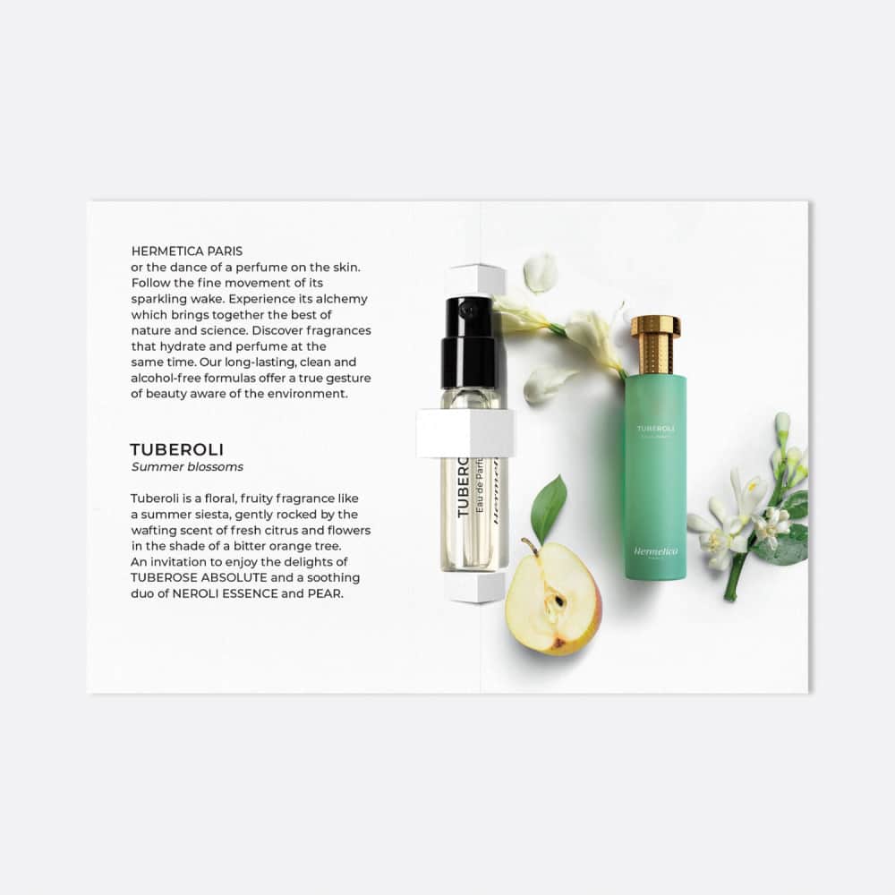 Hermetica Paris | Tuberoli - Eau de Parfum Sample 1.5ml - Card